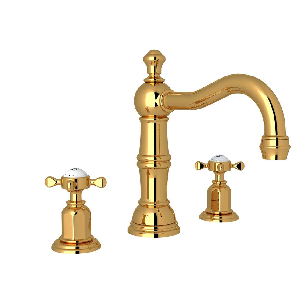 Rohl Edwardian™ Widespread Lavatory Faucet With Column Spout