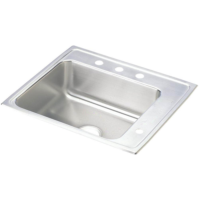 Elkay Lustertone Classic Stainless Steel 25'' x 22'' x 5'', Single Bowl Drop-in Classroom ADA Sink