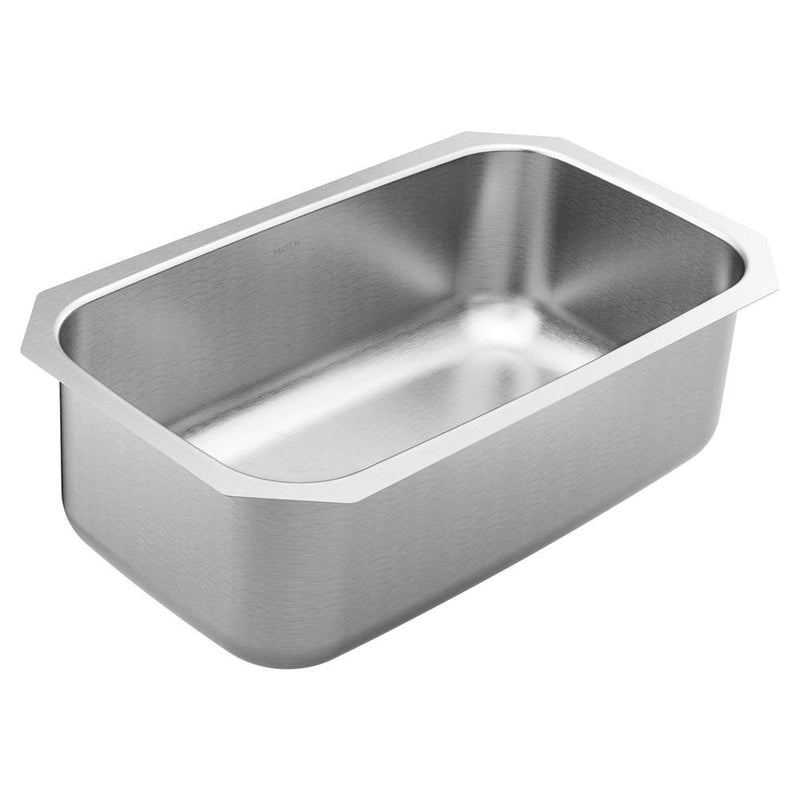 Moen 18000 Series 30-inch 18 Gauge Undermount Single Bowl Stainless Steel Kitchen Sink, 10-inch Depth