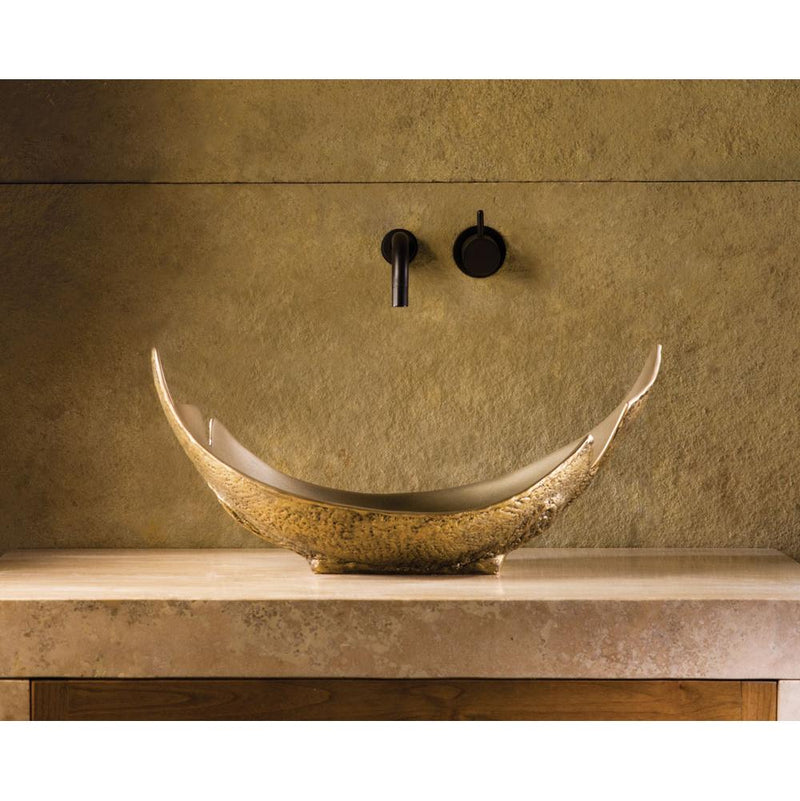 Stone Forest Bronze Lunette Vessel