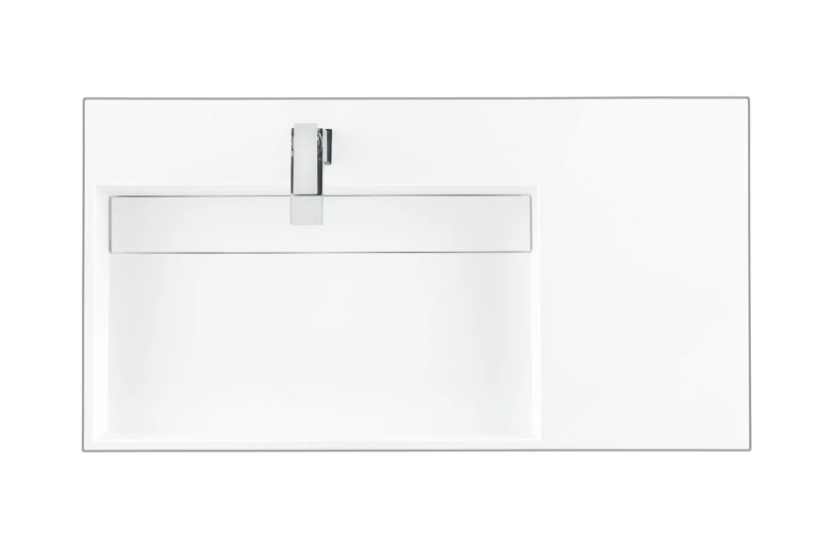 James Martin Vanities 35.3" Stone Composite Vanity Top with 1 Integrated Stone Composite Sink and 1 Faucet Hole