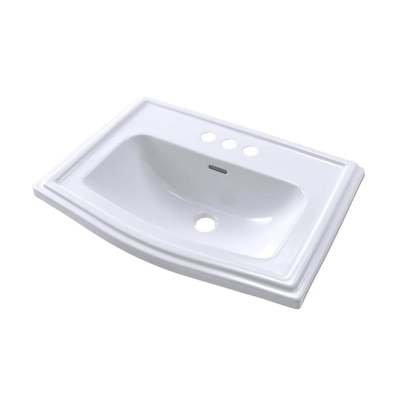 TOTO Toto® Clayton® Rectangular Self-Rimming Drop-In Bathroom Sink For 4 Inch Center Faucets