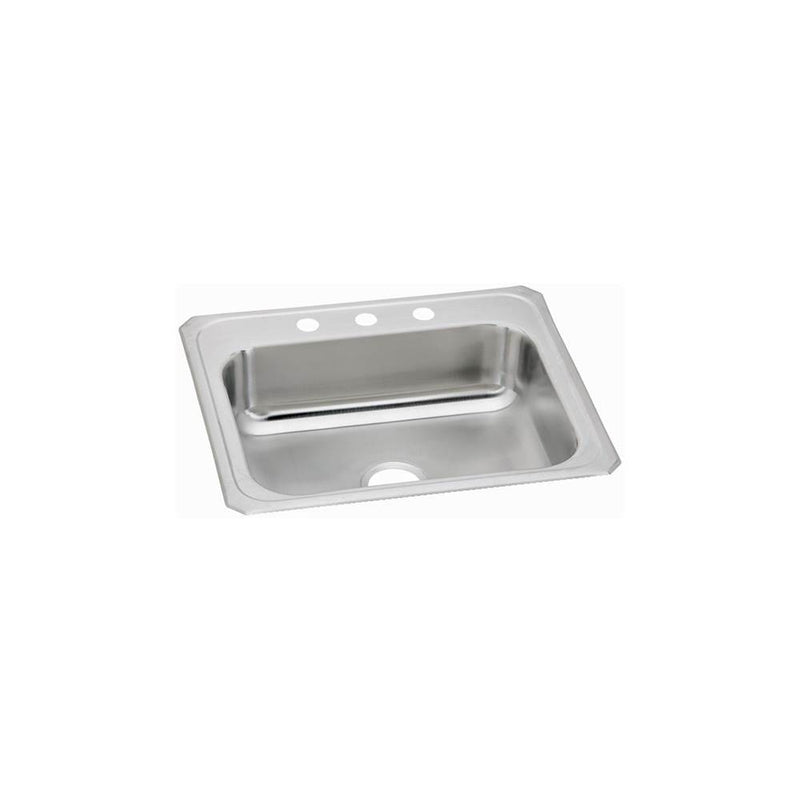 Elkay Celebrity Stainless Steel 31'' x 22'' x 6-7/8'', 3-Hole Single Bowl Drop-in Sink