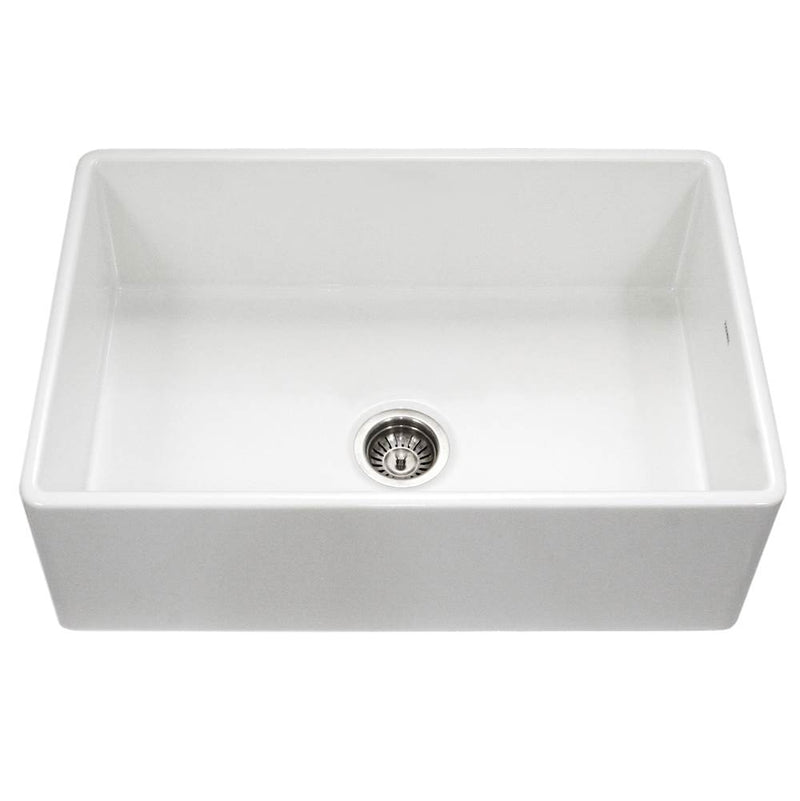 Hamat Apron-Front Fireclay Single Bowl Kitchen Sink