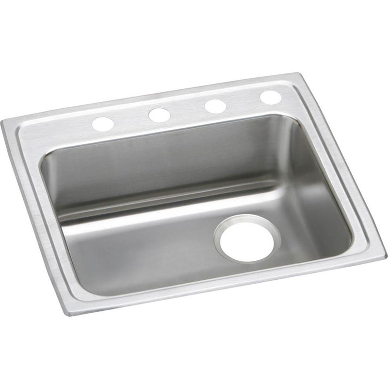 Elkay Lustertone Classic Stainless Steel 22'' x 19-1/2'' x 6-1/2'', Single Bowl Drop-in ADA Sink