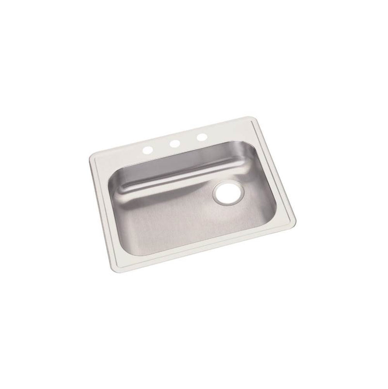 Elkay Dayton Stainless Steel 25'' x 22'' x 5-3/8'', Single Bowl Drop-in Sink