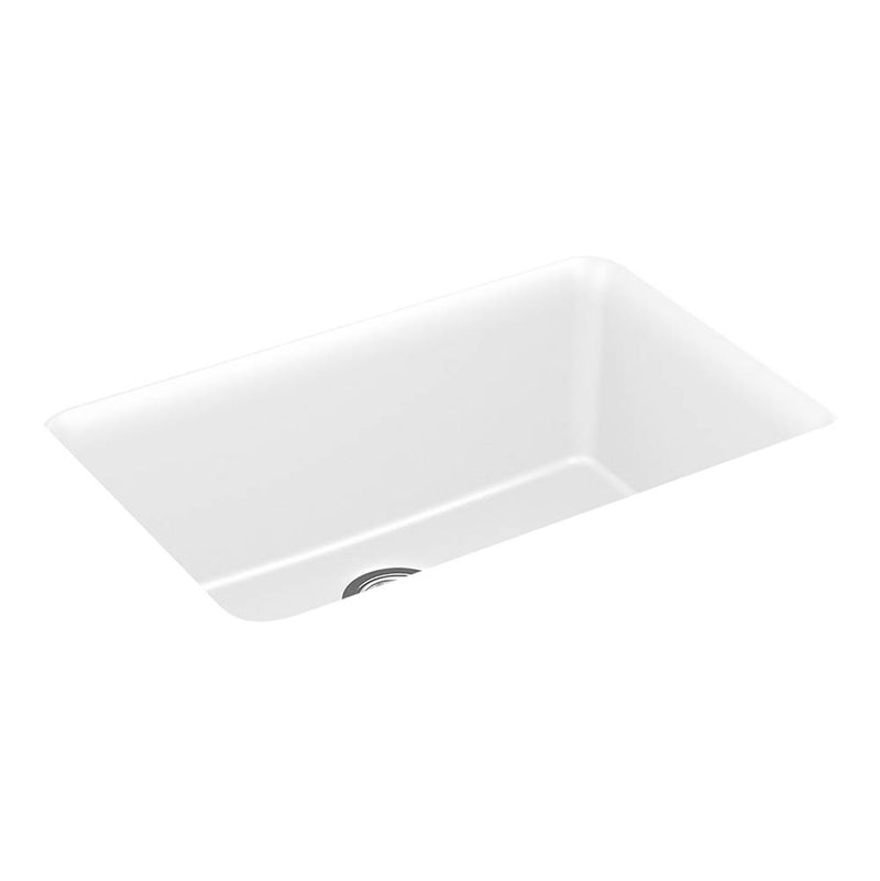Kohler Cairn® 27-1/2'' x 18-5/16'' x 9-1/2'' Neoroc® undermount single-bowl kitchen sink with rack