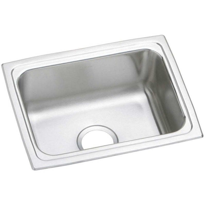 Elkay Lustertone Classic Stainless Steel 25'' x 19-1/2'' x 12-1/8'', Single Bowl Drop-in Sink