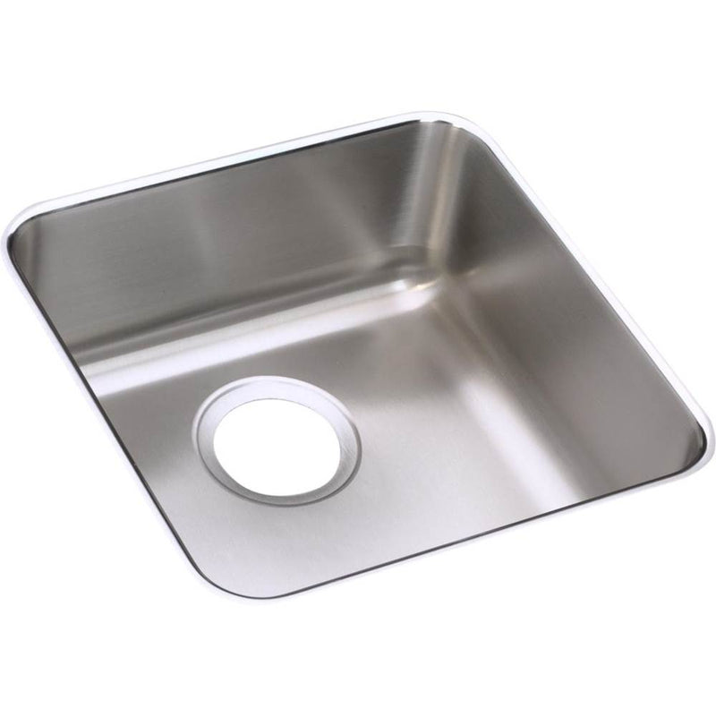 Elkay Lustertone Classic Stainless Steel 14-1/2'' x 14-1/2'' x 5-3/8'', Single Bowl Undermount ADA Sink
