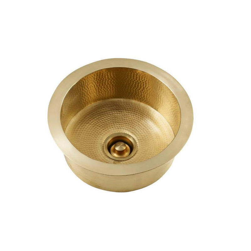 Thompson Traders De La Cruz Hammered Brass Kitchen Sink