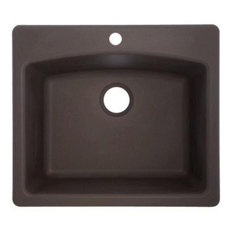 Franke Ellipse Dual Mount Granite Mocha Single 27Cab