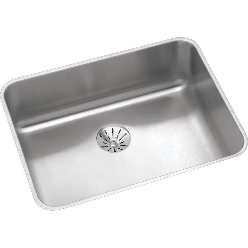 Elkay Lustertone Classic Stainless Steel, 23-1/2'' x 18-1/4'' x 5-3/8'', Single Bowl Undermount ADA Sink w/Perfect Drain