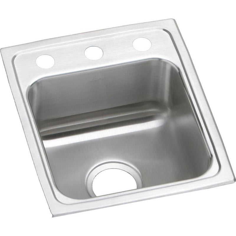 Elkay Lustertone Classic Stainless Steel 13'' x 16'' x 7-5/8'', Single Bowl Drop-in Sink SKU: LR13160