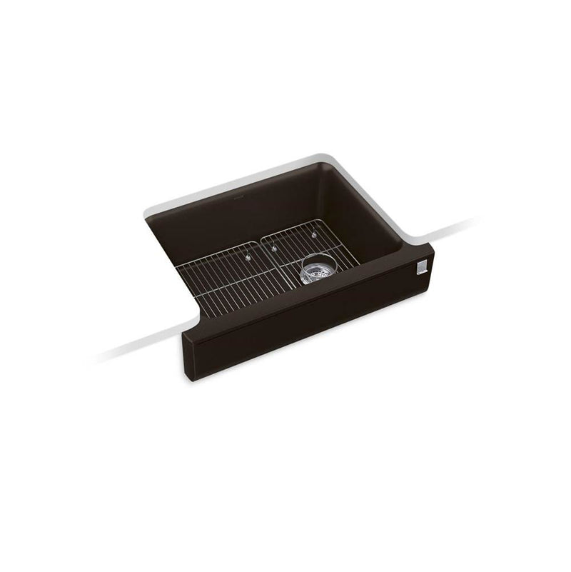 Kohler Cairn 29-3/4 in. Undermount Single-Bowl Farmhouse Kitchen Sink With Short Apron