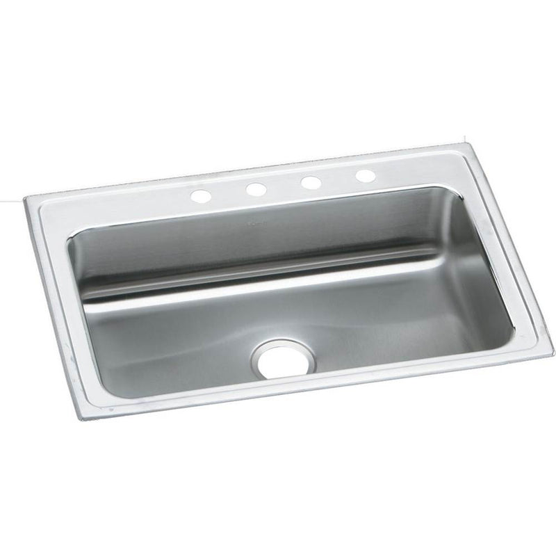 Elkay Lustertone Classic Stainless Steel 33'' x 22'' x 7-5/8'', Single Bowl Drop-in Sink