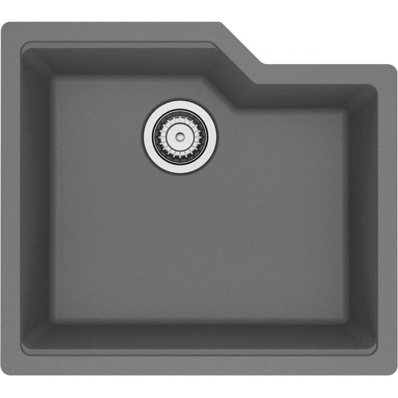 Kindred Urban Undermount Granite Shadow Grey Single Bowl 27'' Cabinet Size