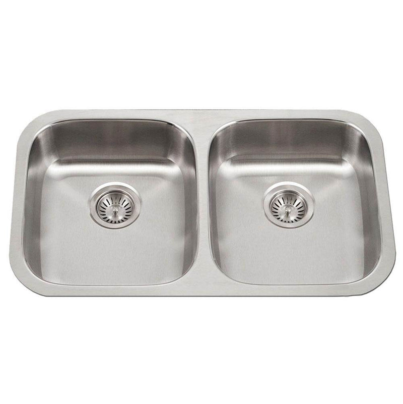 Hamat ADA Undermount 50/50 Double Bowl Stainless Steel Sink