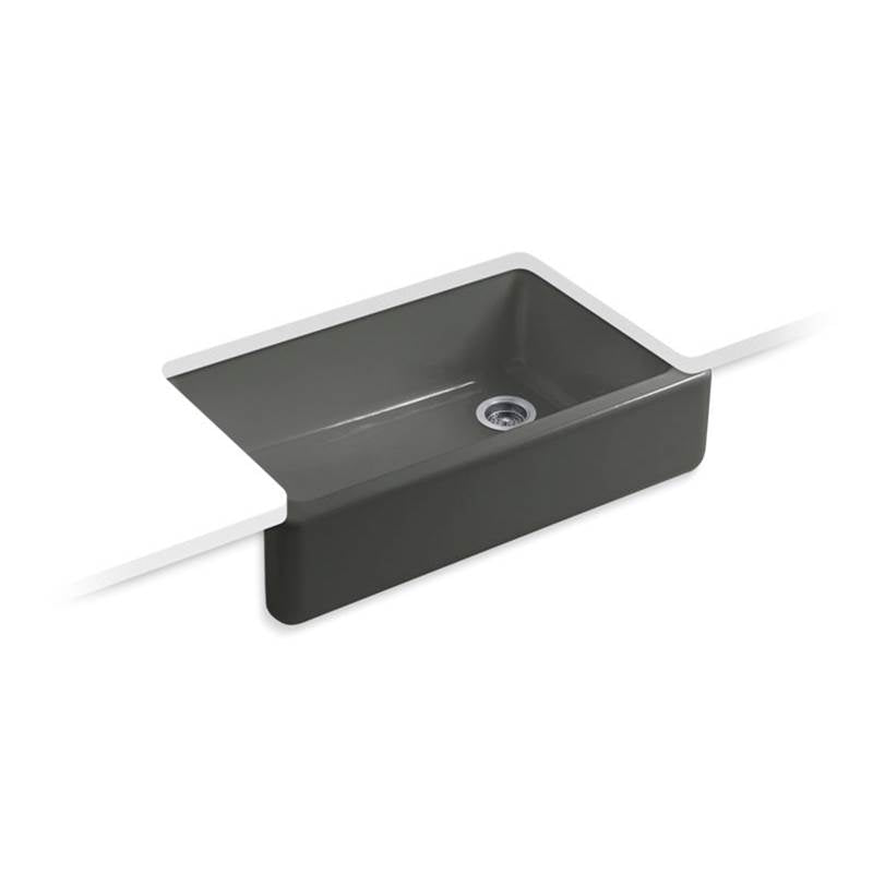 Kohler Whitehaven® Undermount single-bowl farmhouse kitchen sink with tall apron