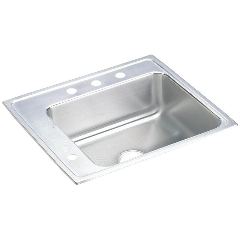 Elkay Lustertone Classic Stainless Steel 25'' x 22'' x 5-1/2'', Single Bowl Drop-in Classroom ADA Sink