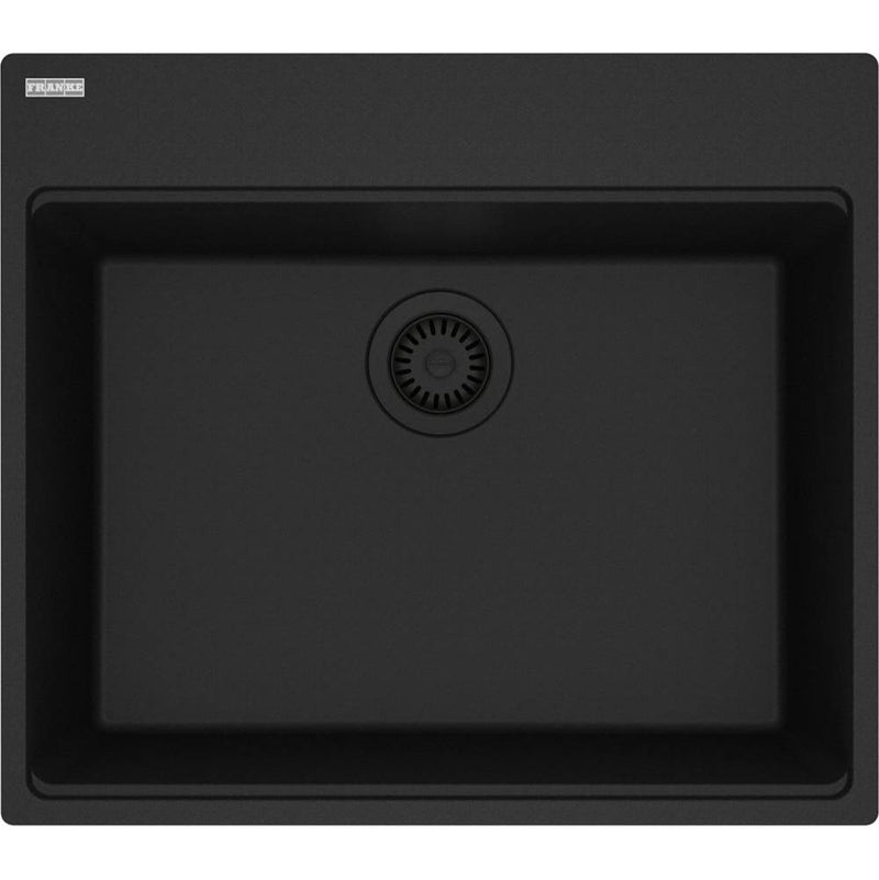 Franke Maris Topmount Granite Matte Black Single 27Cab