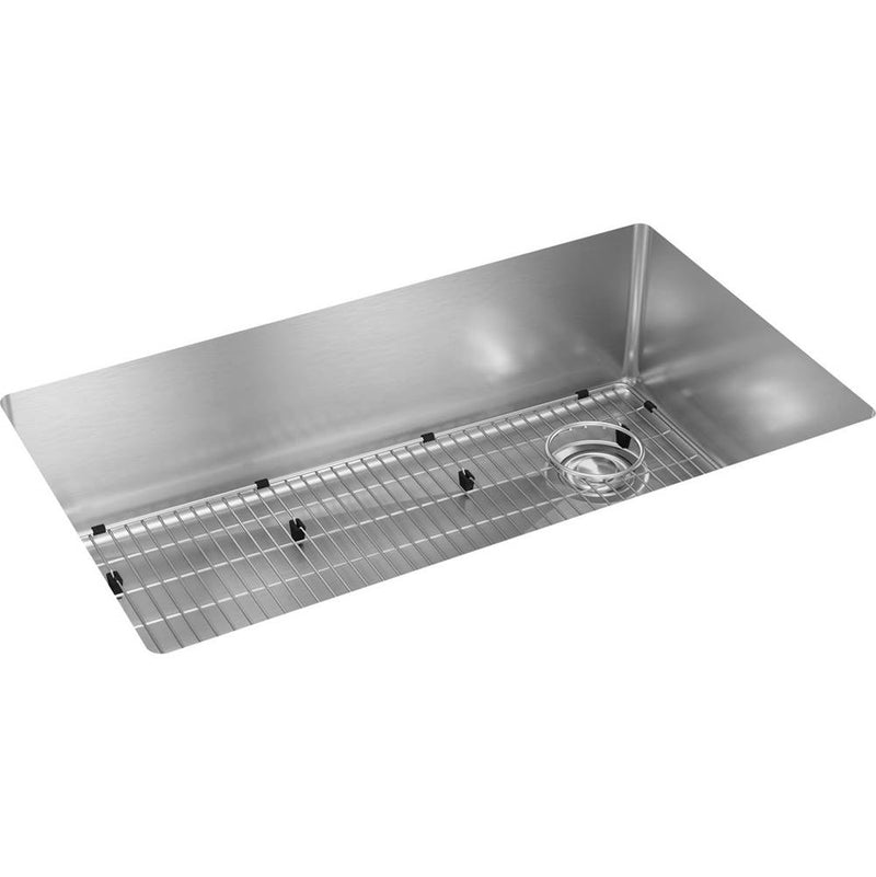 Elkay Crosstown 18 Gauge Stainless Steel 31-1/2'' x 18-1/2'' x 9'', Single Bowl Undermount Sink Kit