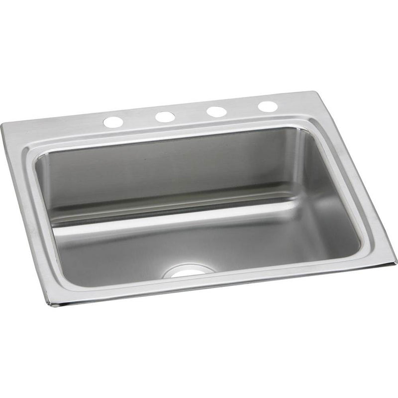 Elkay Lustertone Classic Stainless Steel 25'' x 22'' x 8-1/8'', 2-Hole Single Bowl Drop-in Sink