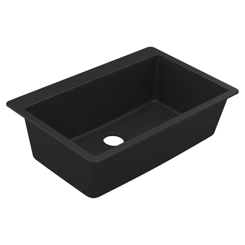 Moen 33-Inch Wide x 9.5-Inch Deep Dual Mount Granite Single Bowl Kitchen Sink
