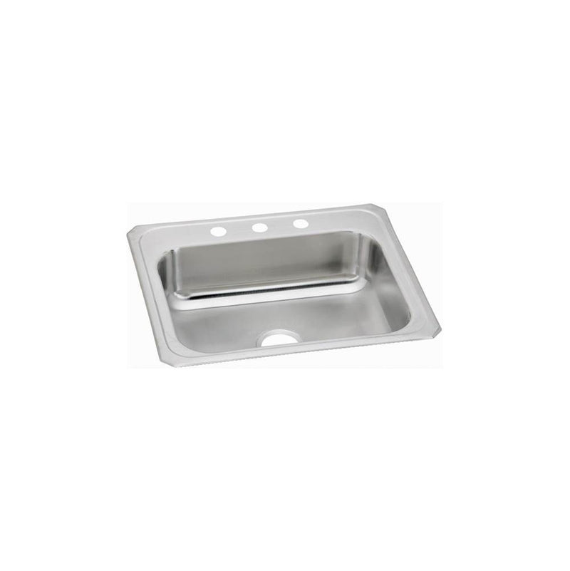 Elkay Celebrity Stainless Steel 25'' x 21-1/4'' x 6-7/8'', Single Bowl Drop-in Sink