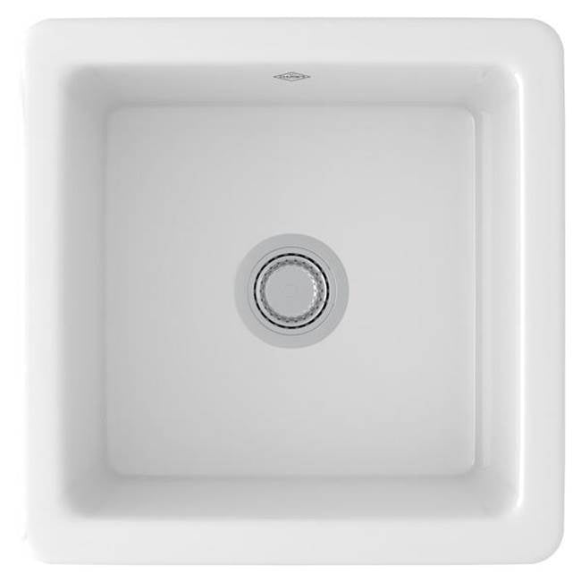 Rohl Lancaster™ 18'' Single Bowl Square Fireclay Bar/Food Prep Kitchen Sink