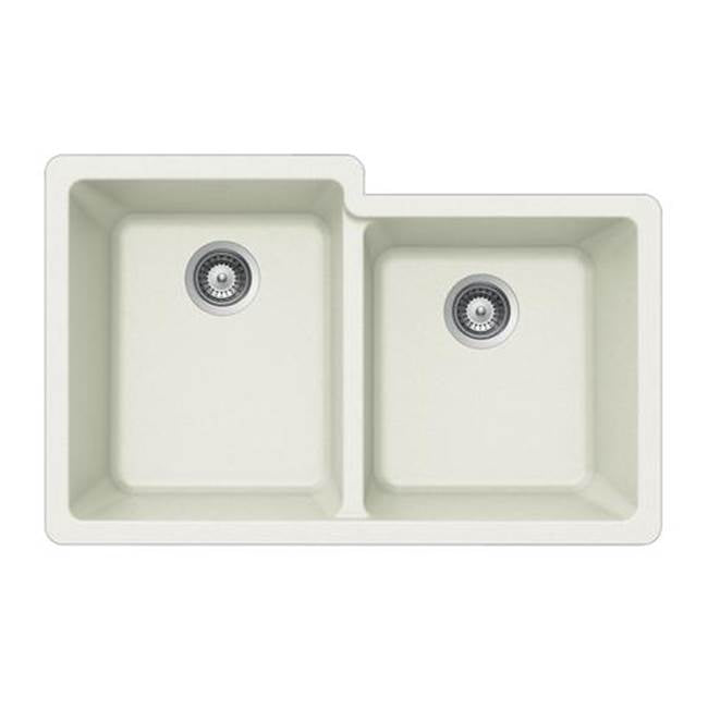 Hamat Granite Undermount 60/40 Double Bowl Kitchen Sink