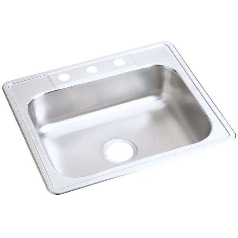 Elkay Dayton Stainless Steel 25'' x 22'' x 6-9/16'', 3-Hole Single Bowl Drop-in Sink (10 Pack)
