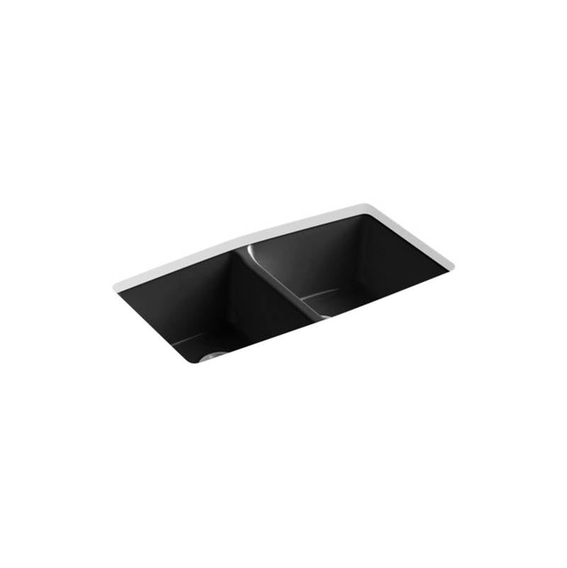 Kohler Brookfield™ 33'' x 22'' x 9-5/8'' undermount double-equal kitchen sink