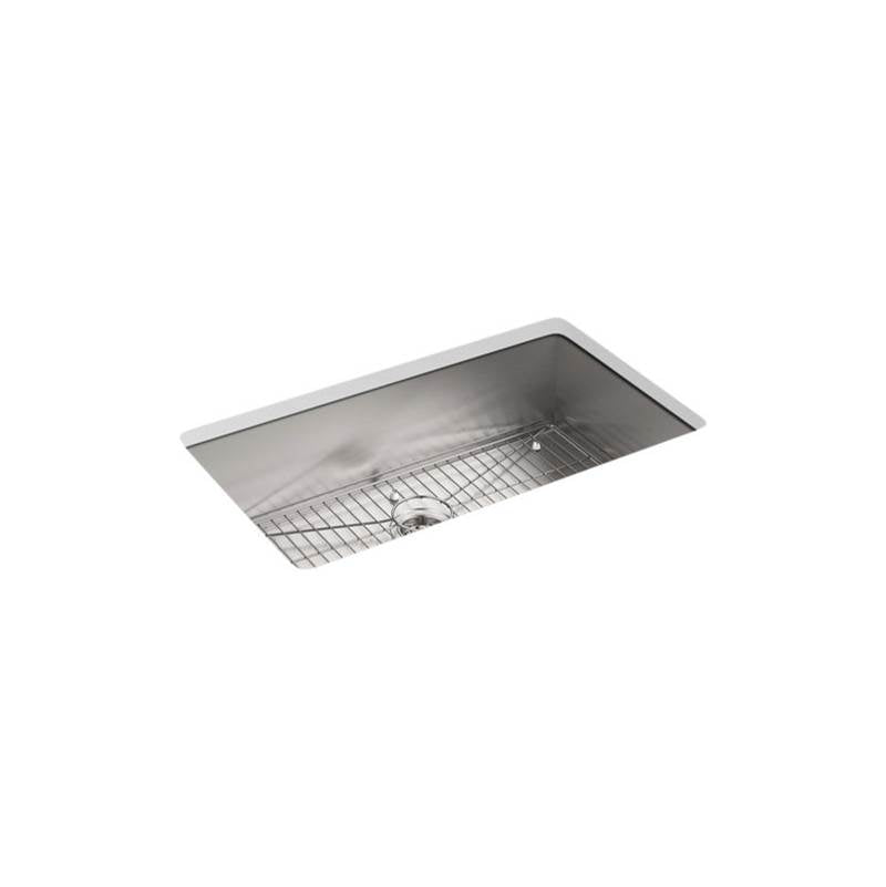 Kohler Vault™ 33'' x 22'' x 9-5/16'' Top-mount/undermount large single-bowl kitchen sink with 3 faucet holes