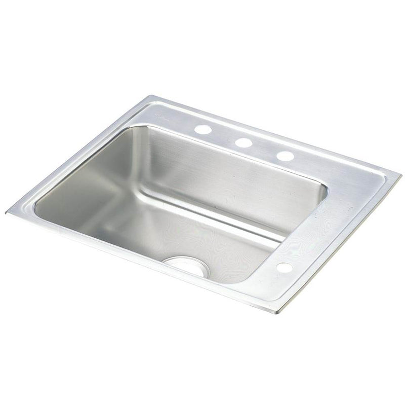 Elkay Lustertone Classic Stainless Steel 22'' x 19-1/2'' x 6-1/2'', Single Bowl Drop-in Classroom ADA Sink
