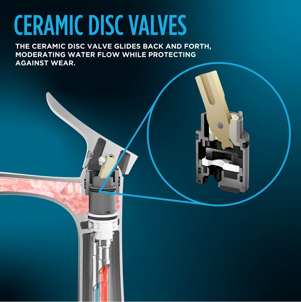 TOTO Oberon® S Single Handle 0.5 GPM High-Efficiency Bathroom Sink Faucet