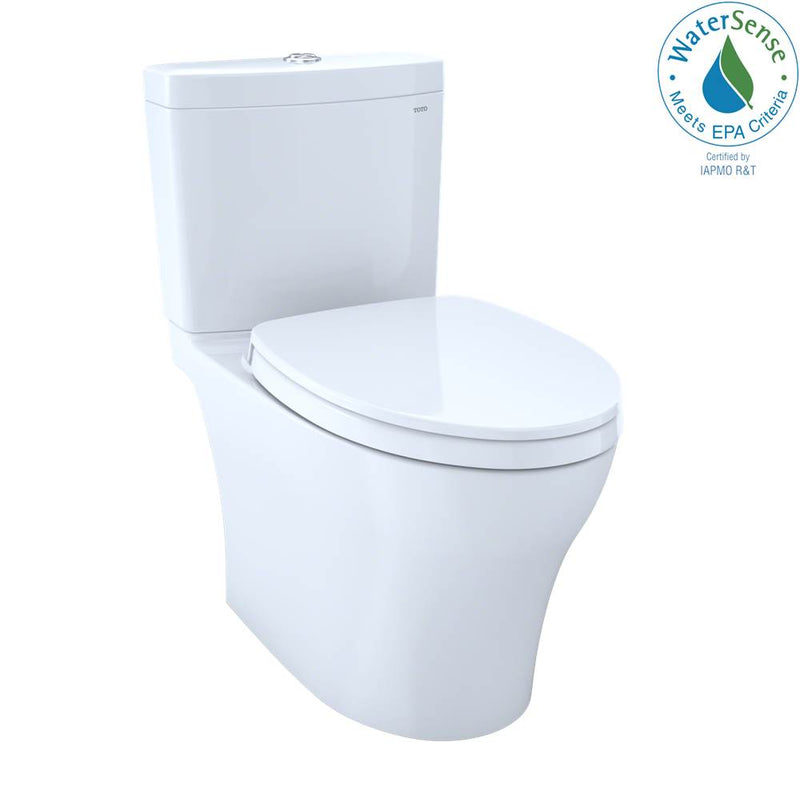 TOTO Aquia IV 1G WASHLET+ Two-Piece Elongated Dual Flush 1.0 and 0.8 GPF Toilet with CEFIONTECT