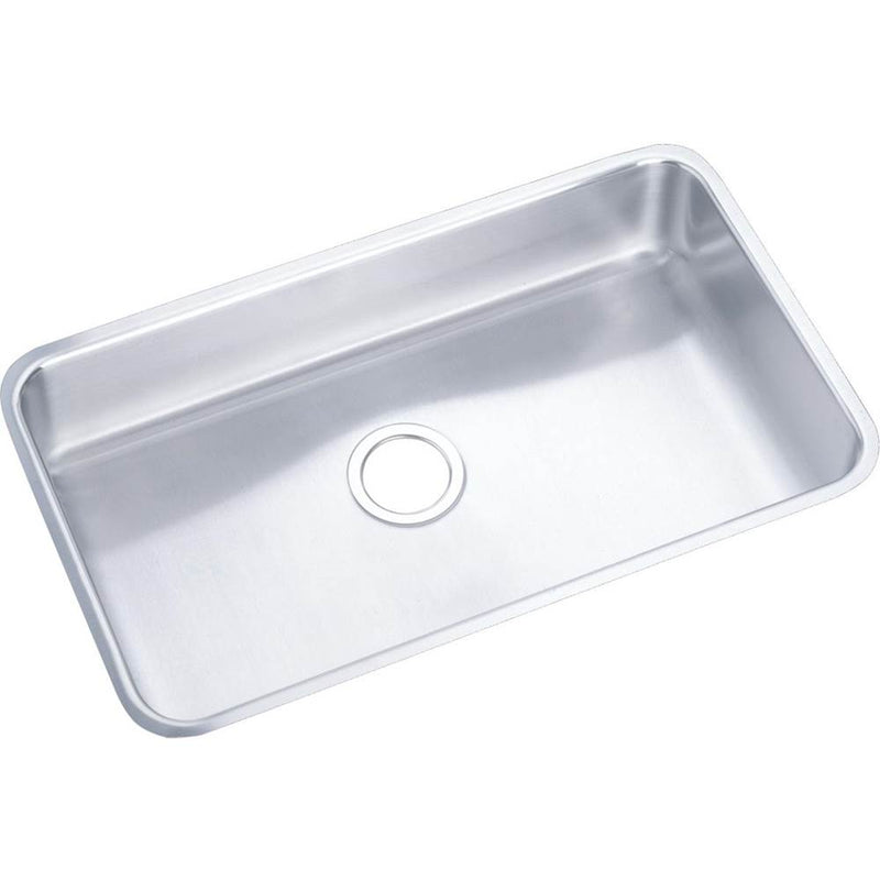 Elkay Lustertone Classic Stainless Steel 30-1/2'' x 18-1/2'' x 5-3/8'', Single Bowl Undermount ADA Sink