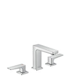 Hansgrohe Metropol Widespread Faucet 110 with Lever Handles and Pop-Up Drain, 1.2 GPM