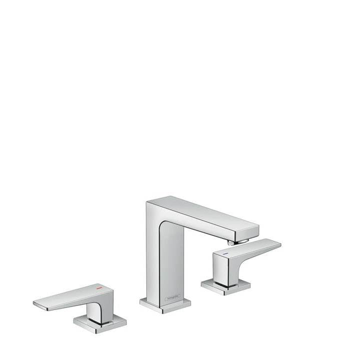 Hansgrohe Metropol Widespread Faucet 110 with Lever Handles and Pop-Up Drain, 1.2 GPM