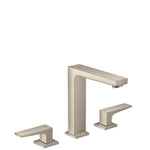 Hansgrohe Metropol Widespread Faucet 160 with Lever Handles and Pop-Up Drain, 1.2 GPM