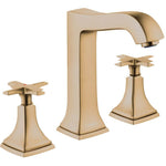 Hansgrohe Metropol Classic Widespread Faucet 160 with Cross Handles and Pop-Up Drain, 1.2 GPM