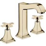 Hansgrohe Metropol Classic Widespread Faucet 160 with Cross Handles and Pop-Up Drain, 1.2 GPM