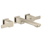 Moen 90 Degree Two-Handle Wall Mount Bathroom Faucet Trim, Valve Required