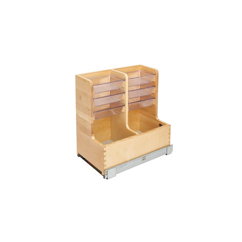 Rev-A-Shelf Wood Vanity Sink Pull Out Organizer w/Soft Close