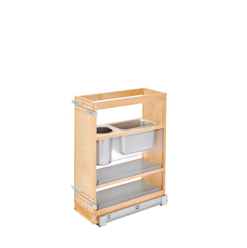 Rev-A-Shelf Wood Vanity Cabinet Pull Out Grooming Organizer w/Soft Close