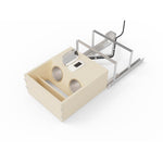 Rev-A-Shelf Wood Vanity Cabinet Pull Out Organizer w/Power Outlets and Soft Close