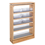 Rev-A-Shelf Wood Vanity Base Filler Pull Out Organizer for New Vanity Applications w/Soft Close