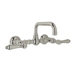 Rohl Acqui® Wall Mount Bridge Lavatory Faucet With U-Spout