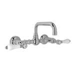 Rohl Acqui® Wall Mount Bridge Lavatory Faucet With U-Spout