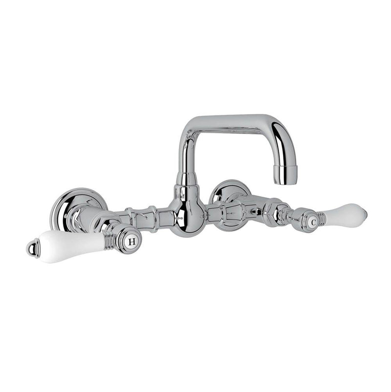 Rohl Acqui® Wall Mount Bridge Lavatory Faucet With U-Spout